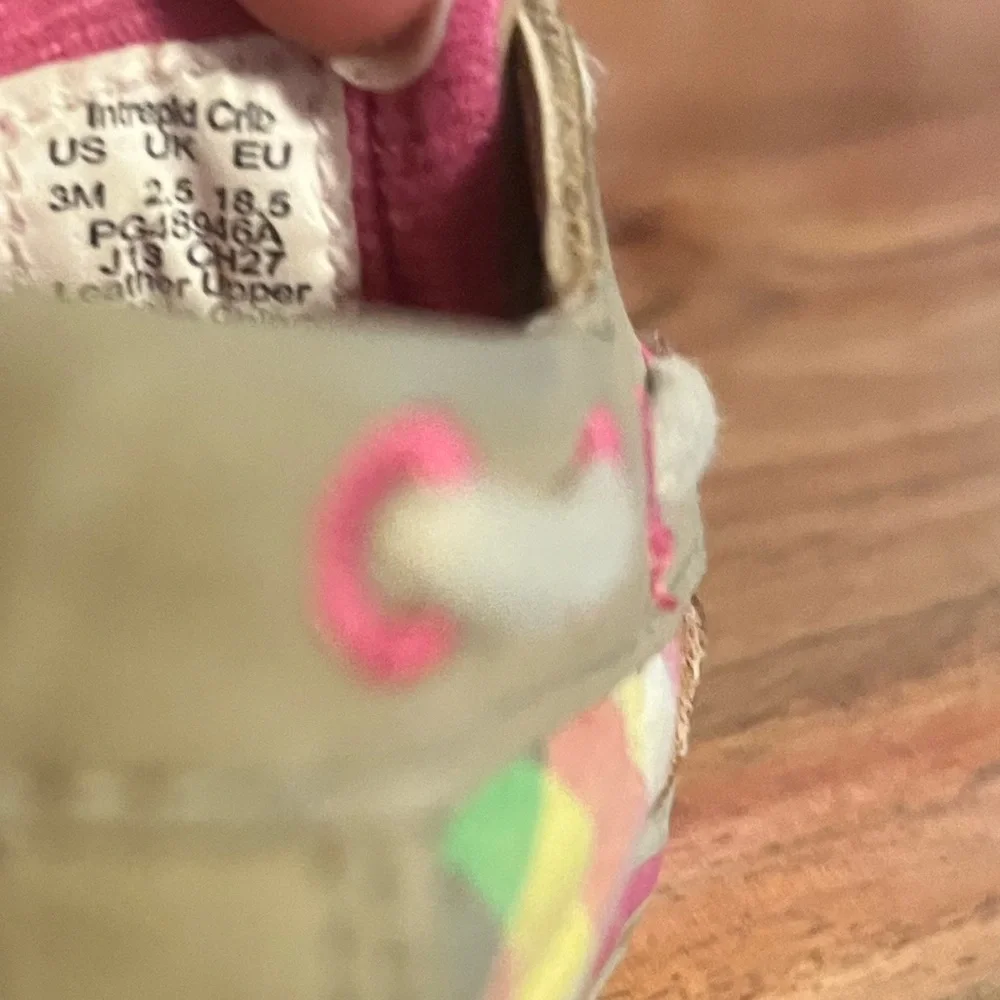 Y2K Vintage Sperry Top Sider 3M Infant Baby Preppy Colorful Intrepid Crib Shoes